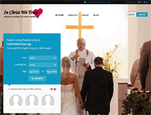 Tablet Screenshot of inchristwetrust.org